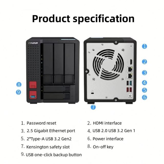 Original TS-564 Quad-core 2.9GHz 8G 5 Bay 2.5Gbe NAS Storage Server in Stock