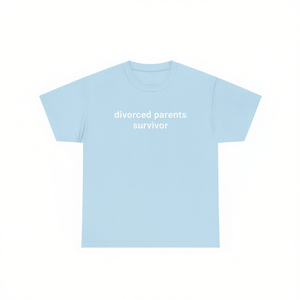 Maglietta Divorced Parents Survivor unisex per adulti, manica corta, girocollo, stampata serigrafica - Product Image 3