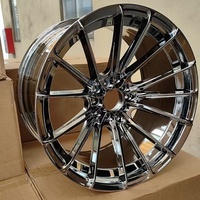 Jantes 17X9.5 Classic Full Engraved Chrome 10 trous PCD 100/114.3, procédé de moulage, pour BMW Ford