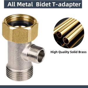 Válvula Adaptadora de Bidé Tipo T, Rosca de 1/2\" X 1/2\" X 9/16\", Otros Conectores - Product Image 4