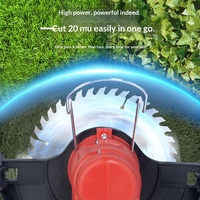 Mesin Pemotong Rumput Listrik 21V Kompak Rumah Tangga Baterai Lithium Pemangkas Rumput Multi-Fungsi Pemotong Rumput DIY