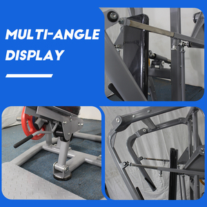 Máquina de entrenamiento de fuerza con placas de acero para <span class=keywords><strong>press</strong></span> de pecho <span class=keywords><strong>inclinado</strong></span> sentado, para culturismo y piernas, equipo de gimnasio comercial - Product Image 4