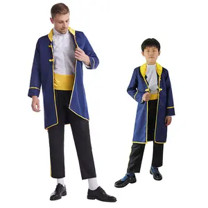 Adulto Mens The Beast Costume Cosplay Prince Outfit Halloween Beast Costume Party Cosplay HCBL-016