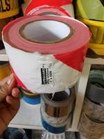 Ruban de signalisation de sécurité blanc et rouge imprimé de haute qualité, ruban de précaution en film PE HDPE