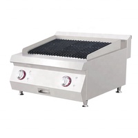 Grill Commercial en acier inoxydable, 6 brûleurs, gamme de gaz comptoir, idéal pour les restaurants et les hôtels