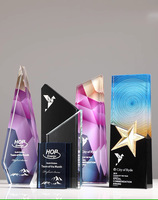 Trofeo de Cristal Personalizado para Reconocimiento Empresarial, Premio de Cristal con Impresión a Color, Regalo Corporativo