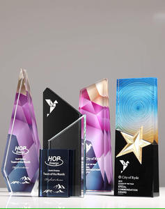 क्रिस्टल कस्टम प्रशंसा व्यवसाय उपहार क्रिस्टल ट्रॉफी पुरस्कार रंग व्यक्तिगत ट्रॉफी - Product Image 6