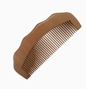 Peigne en bois de pêche fait main, économique, pour les soins capillaires naturels des femmes enceintes et des jeunes mamans, pour un usage domestique - Product Image 3