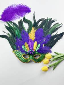 หน้ากากขนไก่สามสีสำหรับงานขายส่ง ชุดแต่งกายสำหรับงานเต้นรำ งานปาร์ตี้ งานรื่นเริง งานรับปริญญา วันวาเลนไทน์ วันคริสต์มาส การออกแบบเวที - Product Image 6