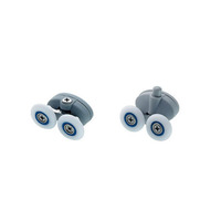 Accessoires de quincaillerie pour portes coulissantes : Roulettes de porte de douche en nylon, roulettes pour portes de douche en verre