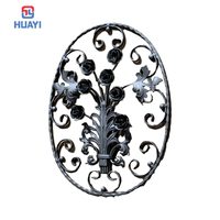 Adornos Florales de Acero Fundido, Elegantes Rejas Decorativas para Cercas y Portones, Accesorios Decorativos de Hierro Forjado para Ventanas