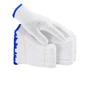 綿の白い手袋バルク500g乾燥した手で作業する保護作業用綿の手袋