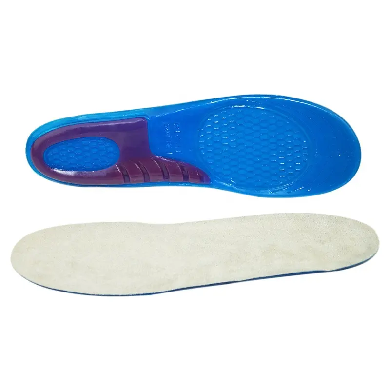 OEM/ODM-plantillas de zapatos ortopédicas de Gel de silicona TPE suave, transpirables, para hombres, mujeres y niños