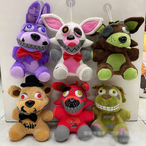 Peluches de <span class=keywords><strong>Five</strong></span> Nights at <span class=keywords><strong>Freddy</strong></span>'s FNAF de 15 cm, <span class=keywords><strong>Freddy</strong></span> Bear, Foxy, Bonnie, Rellenos de Algodón PP, Juguetes de Peluche - Product Image 5
