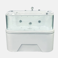 Bacs de toilettage pour chiens multi-tailles, drainage rapide, conception facile à nettoyer, pour tous types d'animaux domestiques, bain quotidien et toilettage.