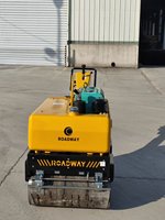 Rouleau compresseur à double tambour à marche arrière, direction manuelle, petit rouleau vibratoire de 0,8 tonne pour le compactage de l'asphalte et du sol