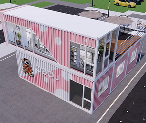 Casa Contenedor Modular Personalizable de 20 pies y 40 pies y Hotel Cápsula Móvil Moderno - Proyecto de Alojamiento para Cafetería/Área Turística - Product Image 4