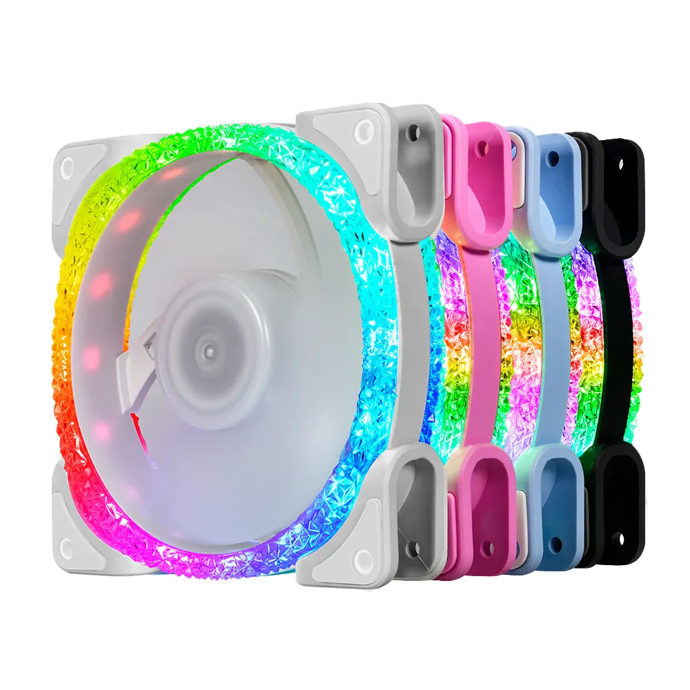 Enfriador de CPU RGB de 120MM personalizado, ventilador de refrigeración de alto rendimiento, disipador térmico de CPU, 12v, novedad