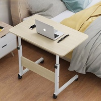 50x30cm ordinateur portable bureau lit avec bureau paresseux étudiant dortoir Simple Table pliante chevet hauteur réglable bureau d'ordinateur