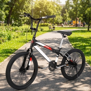 Vélo <span class=keywords><strong>BMX</strong></span> Enfant Gros Modèle Frein à Disque Cadre Acier Roues 18'' 20'' Rose pour Enfants de 4 Ans et Plus - Product Image 1