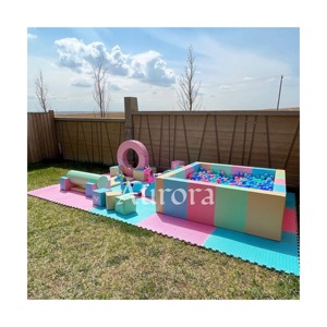 Bébés en bas âge petit équipement d'aire <span class=keywords><strong>de</strong></span> jeu intérieure douce pour la fête d'<span class=keywords><strong>anniversaire</strong></span> aire <span class=keywords><strong>de</strong></span> <span class=keywords><strong>jeux</strong></span> intérieure en mousse avec tunnel <span class=keywords><strong>de</strong></span> pont fosse à balles - Product Image 3