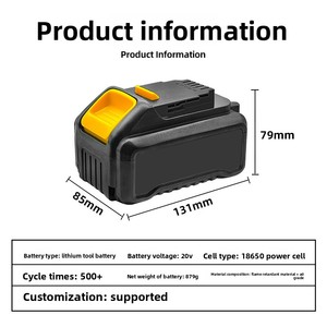 Dewei 20v21700 Lityum Pil DCB180 DCB200 Büyük Kapasiteli Elektrikli Alet Pili için uygundur - Product Image 4