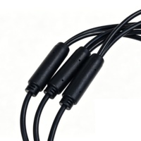 Câble répartiteur en Y pour connecteur aéronautique M12 personnalisé, faisceau de câbles industriels étanche à 6 broches pour l'automatisation