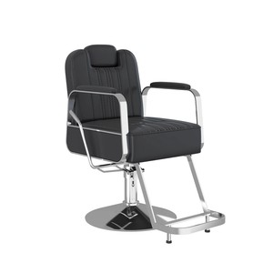 Sillón de Barbería de Metal Negro y Dorado para Salón de Belleza, Nuevo Estilo, Silla de Estilismo para Mujeres, Venta Directa de Fábrica, Altura Ajustable - Product Image 6