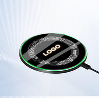 Banque d'alimentation solaire personnalisée avec logo lumineux et support, vente en gros, chargeur sans fil à charge rapide, cadeau promotionnel pour événements