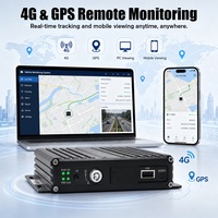 Système de caméra DVR mobile 4CH 4G GPS WiFi AI avec détection d'angle mort BSD pour camions lourds, anti-collision, sécurité de flotte