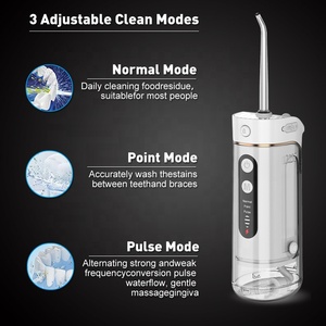 Mini <span class=keywords><strong>irrigador</strong></span> portátil de agua, limpiador bucal recargable por USB, <span class=keywords><strong>irrigador</strong></span> bucal inalámbrico para el cuidado <span class=keywords><strong>dental</strong></span> con bolsa de viaje - Product Image 4