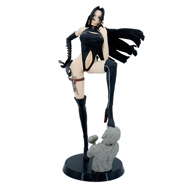Un pezzo figura GK Hancock abbigliamento in pelle Sexy statue modello giocattoli Anime Figure Action Figure