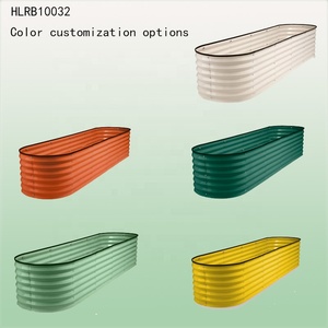Jardinière surélevée modulaire en métal pour l'extérieur, facile à assembler, réglable, 9 en 1, pour légumes, fleurs, jardinières - Product Image 6