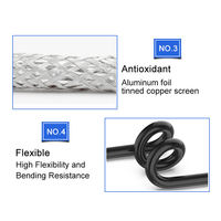 Kabel Listrik PVC bersekat H05VV-F kawat tegangan rendah 2, 3, 4-core kabel listrik tembaga 2x 0,5mm