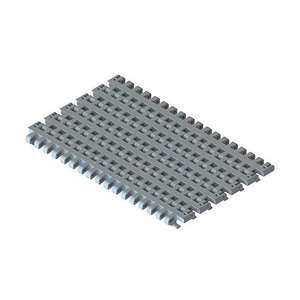 Courroie transporteuse en plastique POM MR2 CP5 BT avec bande inférieure courbe pour applications industrielles - Product Image 3