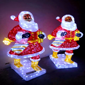 ไฟประดับรูปซานตาคลอส 3 มิติ แบบ LED สำหรับตกแต่งสวนสาธารณะในช่วงคริสต์มาส - Product Image 1