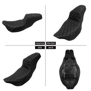 Asientos para Motocicleta, Asiento Doble Delantero y Trasero para <span class=keywords><strong>Harley</strong></span> Touring CVO Road King <span class=keywords><strong>Electra</strong></span> Street <span class=keywords><strong>Glide</strong></span> FLTRX 08-23 - Product Image 4