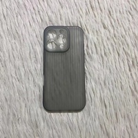 Pour TECNO SPARK 30C POVA 6 NEO givré noir couverture de téléphone vierge pour iPhone 16 15 14 13 Pro doux rayures verticales coque de téléphone