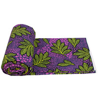Vêtements nationaux traditionnels femmes robes coton tissu 100% coton africain Batik Double face imprimé néerlandais 6yds tissu tissé