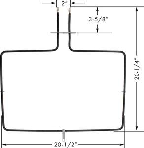 W10779716 טווח האפייה אלמנט תנור תואם ג 'קוזי maytag maytag, אלמנט חימום תנור להחליף w10289097 ap5970727 - Product Image 2