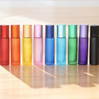 Emballage cosmétique personnalisé avec logo imprimé, nouvelle mode, couleur or rose, crème pour les yeux, flacon en verre pour huile essentielle, parfum, flacon à bille de 5 ml, 10 ml