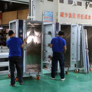 Four à gaz rotatif à grande capacité en acier inoxydable avec 12 plateaux, four <span class=keywords><strong>de</strong></span> boulangerie commercial à haute production avec circulation d'air chaud pour gâteaux - Product Image 6