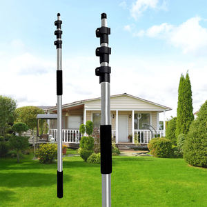 <span class=keywords><strong>3</strong></span>.<span class=keywords><strong>3</strong></span>-13英尺伸缩式延长杆，带金属尖端，用于灯泡更换器油漆滚筒除尘器窗户清洁 - Product Image 3