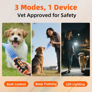 Nuevo Dispositivo Ultrasónico Antiladridos para Perros, <span class=keywords><strong>Control</strong></span> de Ladridos, Entrenamiento de Perros Errantes, Repelente Sónico con Linterna LED - Product Image 3