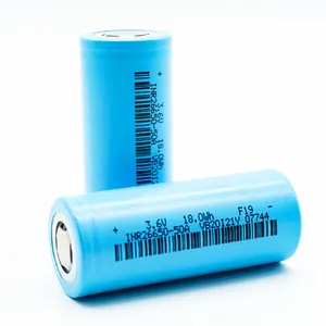 Batería recargable de 3,2 v 26650 lifepo4 batería de ciclo de vida largo 5000mAh 26650 batería