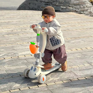 Regolabile in altezza LED leggero per bambini Scooter pieghevole Mini <span class=keywords><strong>Skateboard</strong></span> per ragazze e ragazzi di età compresa tra 6 e 8 anni - Product Image 6