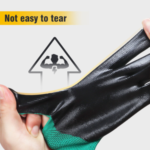 XINGYU-Guantes industriales de trabajo pesado de montaje de China para trabajo de cuero, guantes de trabajo recubiertos de nitrilo de seguridad impermeables - Product Image 5