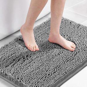 New Custom Modern Machine Made Non-Slip Soft Super Water Absorbent Eco-Friendly Microfiber Chenille Bath <b>Mat</b> - Product Image 1