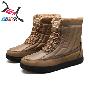 Botas de Nieve y Arena Impermeables para Parejas, Talla Grande, Estilo Cortavientos, Zapatos de Algodón para Invierno y Otoño - Product Image 1