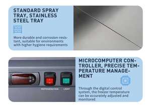 Equipo de refrigeración comercial de temperatura única Congelador de negocios de gran capacidad con escaparate de pantalla media de descongelación automática - Product Image 4